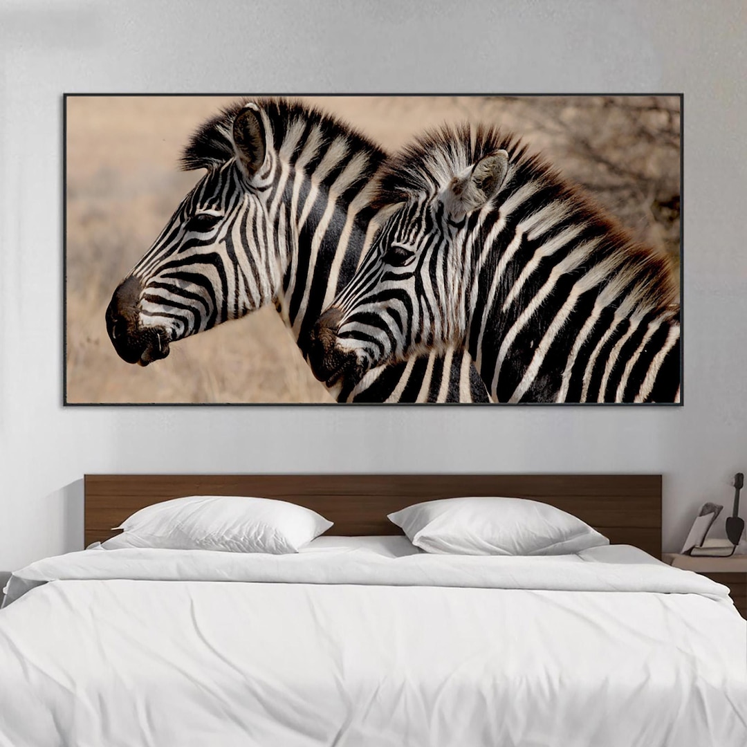Zebra Wall Art Print – Safari Wildlife Photography Poster – Framed or ...