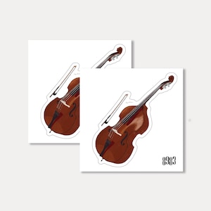 Contrabas - Kiss Cut-sticker