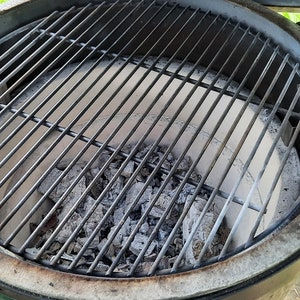 Stainless Steel Grate Risers for Large Big Green Egg - Version 2