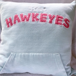 Iowa Hawkeyes Sweatshirt Pillow - includes cover and pillow