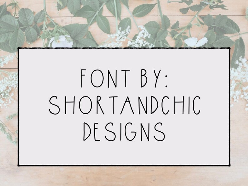 Rae Dunn Font Skinny Font Handwritten Font Digital Etsy