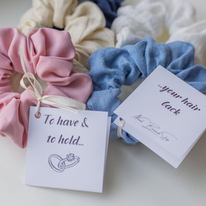 Bridesmaid Scrunchie Hair | Bridesmaid Favour Maid of Honour | Bridesmaid Gift | Be My Bridesmaid | Bridal Shower Gifts | Wedding Gifts |
