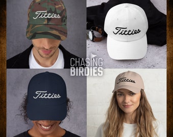 Titties Dad Hat Golf Cap Hat Baseball 