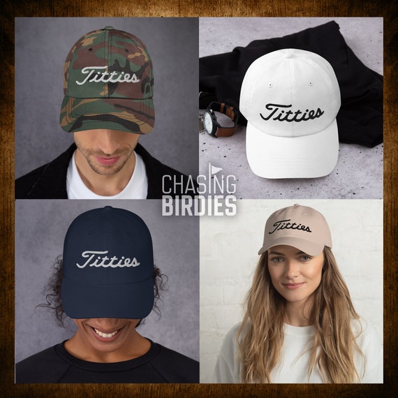 Titties Dad Hat Golf Cap Hat Baseball 