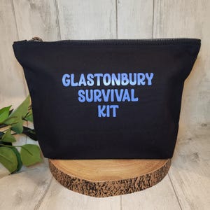 Kit de supervivencia de Glastonbury, regalos para festivales, neceseres, bolsas con cierre, bolsas de viaje, regalos de viaje, regalos de Glastonbury, accesorios de viaje