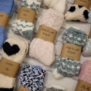 Cosy Socks, Cozy Socks, Socks, Warm Fuzzy Socks, Slipper Socks, Cute ...