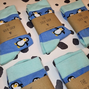 Penguin Socks, Fun Socks, Funny Socks, Animal Socks, Penguin Gifts, Gifts for Him, Father&#39;s Day Gifts, Socks, Crew Socks