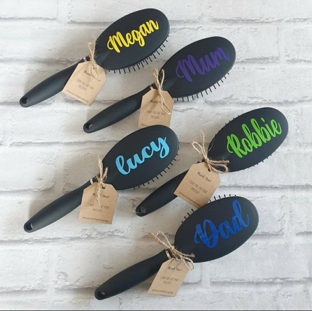 Personalised Hair Brush Hair Brush Personalised Paddle Etsy