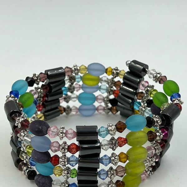 Buy 1 get 1 FREE with surprise color:) - Hematite Wrap Bracelets Necklaces