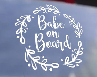 Babe on Board Sticker