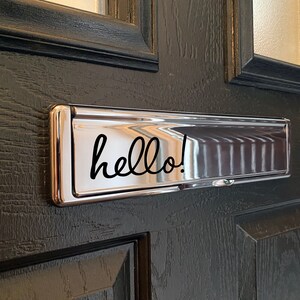 Letter Box Stickers, Front Door Sign, Hello!, Welcome, Oh Hello ...
