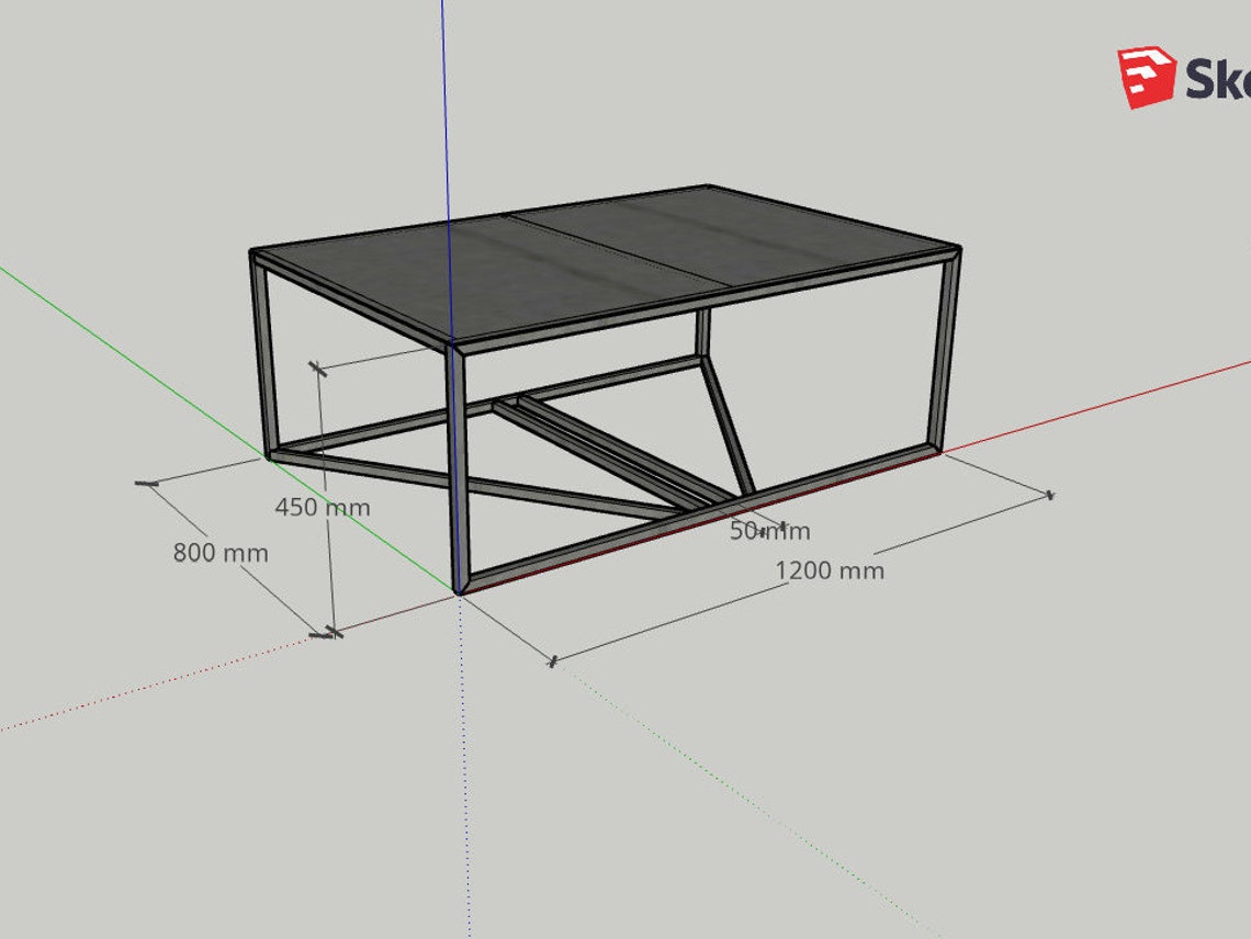 Custom Metal Furniture Frames Tables Shelves Desk Etsy
