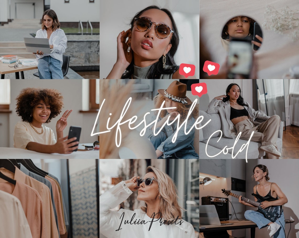 Lifestyle Presets Lightroom Mobile & Luts Video Presets Cube Etsy