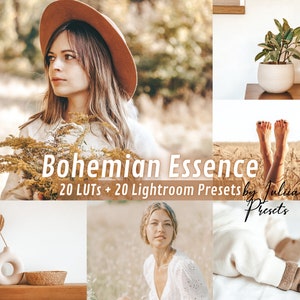 Boho LUTs & Lightroom Presets, Boho Preset Pro LUTs Presets, Kinematische Final Cut Pro LUTs Davinci Relösung, Video LUTs Color Grading