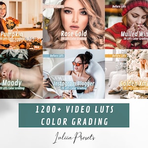1200 + Look Up Table Ultimate LUTs Pack for Premiere Pro, FCPX - Downloadable Color Grading Video Presets, Perfect for Adobe & Blackmagic, Image 9