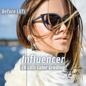 20 Influencer LUTs Pack, Minimalist Gray LUTs for Cinematic Video Editing, Perfect for Premiere Pro, DaVinci Resolve, Final Cut Pro & CapCut