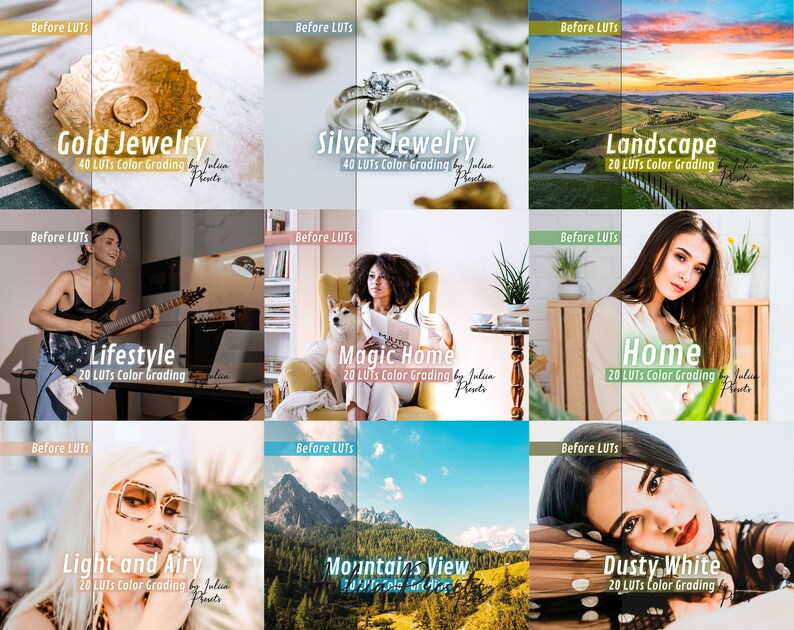 1200 + Look Up Table Ultimate LUTs Pack for Premiere Pro, FCPX - Downloadable Color Grading Video Presets, Perfect for Adobe & Blackmagic, Image 6