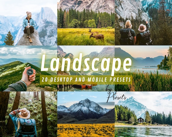 20 Mobile LIGHTROOM PRESETS, LANDSCAPE Lightroom Presets Mobile & Desktop, Best Outdoor Bright Nature Preset Travel Summer Instagram Presets