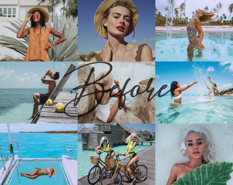 20 BEACH LUTs Premiere, Final Cut Pro LUTs Video Presets, Film LUT Pack and Summer Affinity LUTs, Travel Video Filters for Video Editing, Image 2