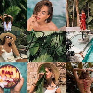 Bali Film LUTs Video Editing and Lightroom Presets Pack, Travel Instagram Photoshop Presets, Tropic Color Grading LUTs IG LR Presets Mobile, Image 2
