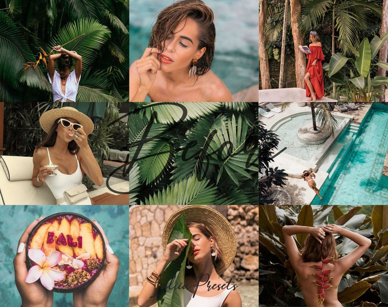 Bali Film LUTs Video Editing and Lightroom Presets Pack, Travel Instagram Photoshop Presets, Tropic Color Grading LUTs IG LR Presets Mobile, Image 2