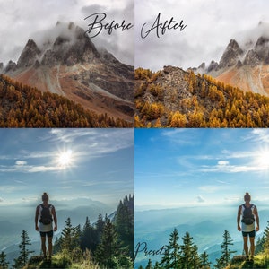 20 Mobile Lightroom Presets Desktop MOUNTAINS VIEW, Bright Nature Preset Best Outdoor Landscape Presets Insta Travel Photo LR Mobile Presets image 9