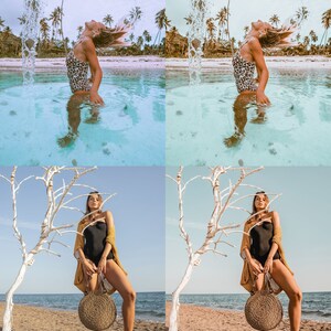 20 BEACH LUTs Premiere, Final Cut Pro LUTs Video Presets, Film LUT Pack and Summer Affinity LUTs, Travel Video Filters for Video Editing, Image 7