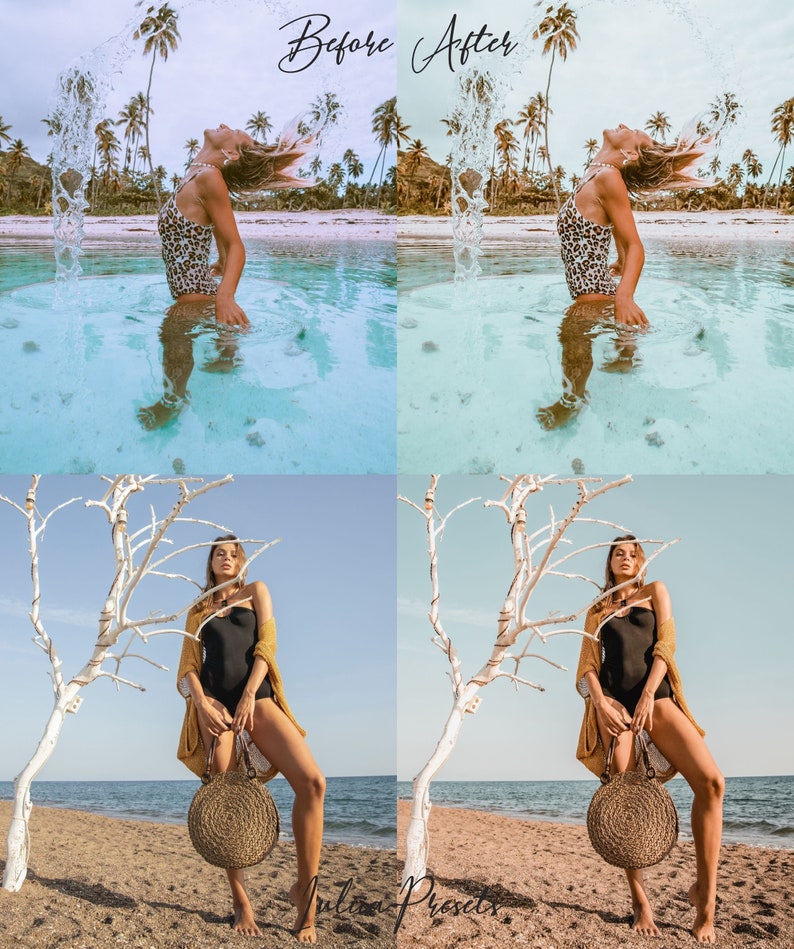 20 BEACH LUTs Premiere, Final Cut Pro LUTs Video Presets, Film LUT Pack and Summer Affinity LUTs, Travel Video Filters for Video Editing, Image 7