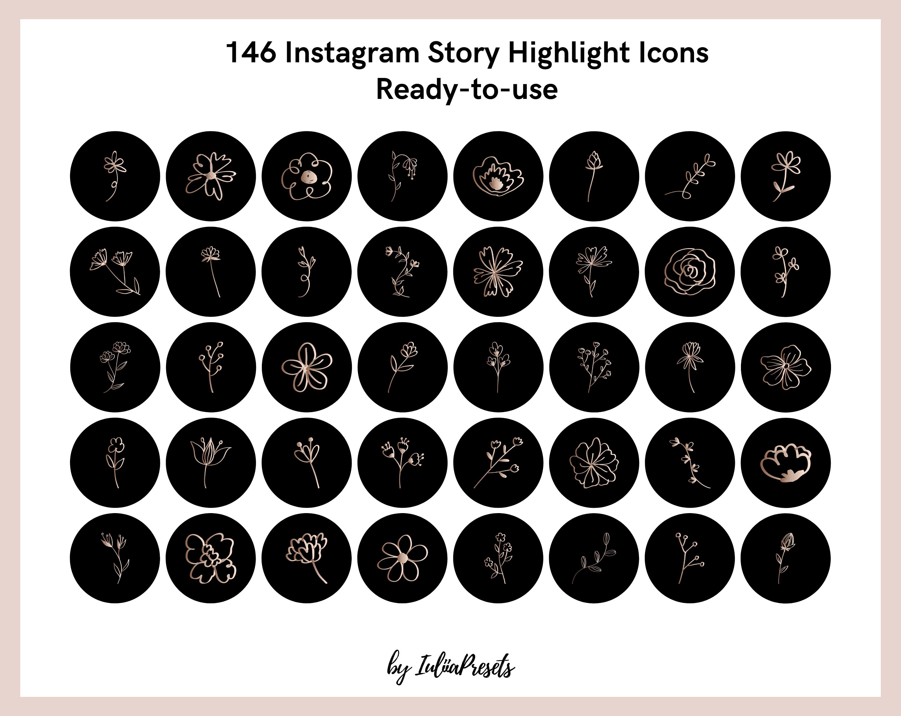 146 Instagram Story Highlight Icons HAND DRAWN PACK Instagram | Etsy