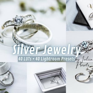 Silver Jewelry Lightroom Mobile Presets & LUTs Premiere Pro Video Color Grading, Photo Video Presets Desktop, Final Cut Pro Video Editing