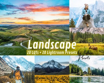 Preset Film LUT Video & Bright PRESETS LIGHTROOM Landscape, Cinematic Color Grading, Instagram Photo Video Editing LUTs Pack Premiere Pro