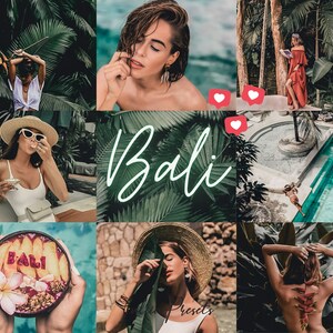 Bali Film LUTs Video Editing and Lightroom Presets Pack, Travel Instagram Photoshop Presets, Tropic Color Grading LUTs IG LR Presets Mobile, Image 3