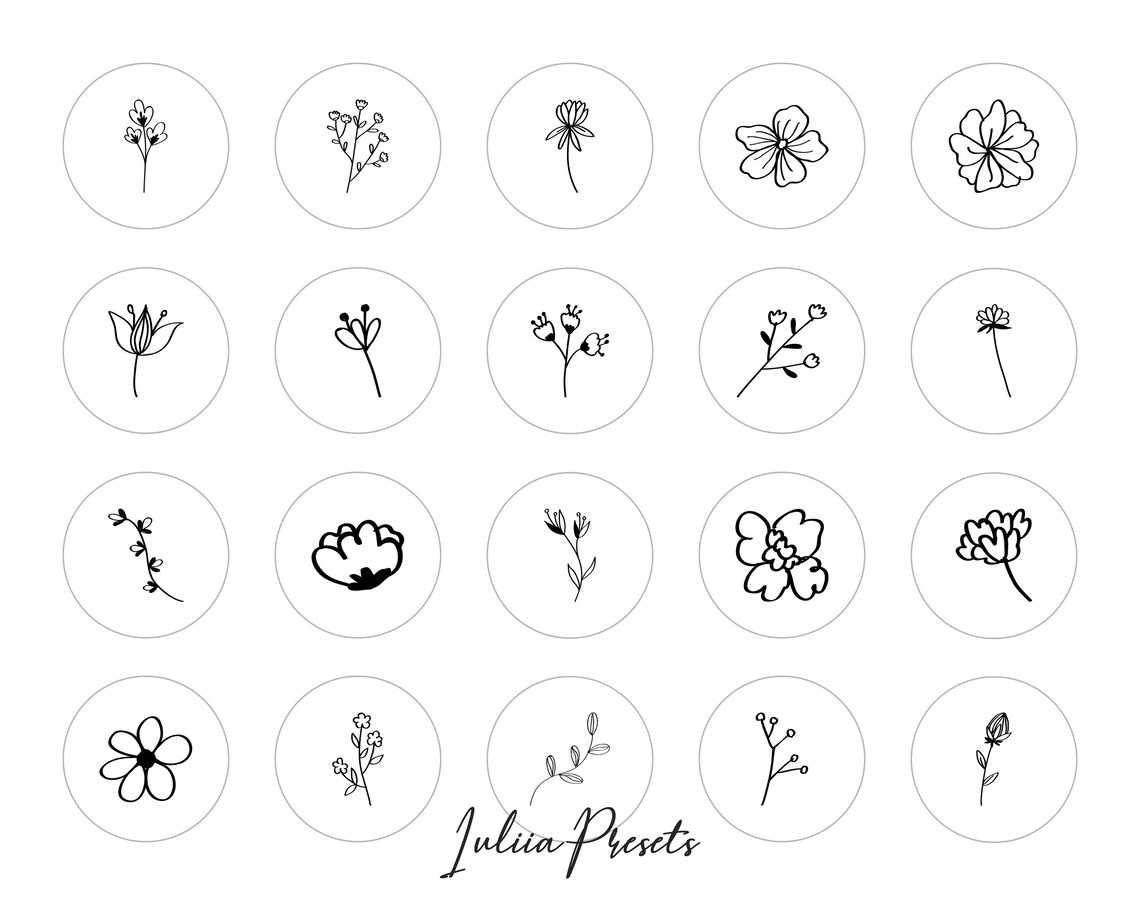 Instagram Story Highlight Icons FLORAL Instagram Highlights Etsy