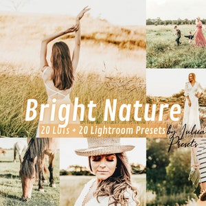 Video FCPX LUTs Premiere Pro & Mobile LIGHTROOM PRESETS, Bright Nature Color Grading Photoshop Presets Cinematic Video Editing Final Cut Pro