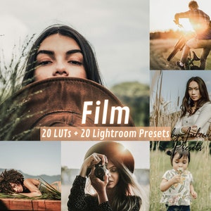 FILM Lightroom Mobile PRESETS & LUTs Color Grading Video Editing, Photoshop Photo Filters and Video Filters for VN, Premiere Pro, Final Cut