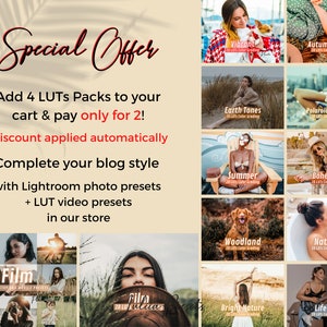 Film LUTs & Presets, Cinematic Vintage LUTs for Creative Video Editing, Add Retro Vibes with Lightroom, CapCut, Premiere, Final Cut Pro apps, Image 4