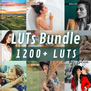 1200+ Color Grading LUTs, All-in-One Video LUTs Bundle, Transform Your Video Projects, Creative Gift for Video Editors & Vloggers