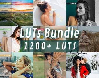 1200+ Color Grading LUTs, All-in-One Video LUTs Bundle for Cinematic Filmmaking, Perfect Gift for Video Editors and Creators