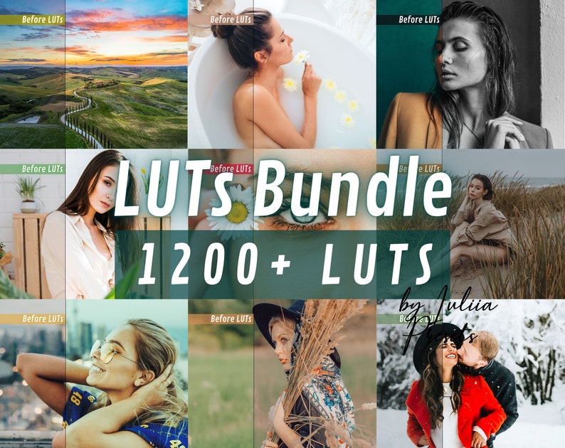 1200 + Look Up Table Ultimate LUTs Pack for Premiere Pro, FCPX - Downloadable Color Grading Video Presets, Perfect for Adobe & Blackmagic, Image 1