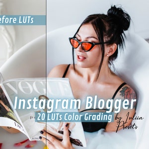 20 Final Cut Pro LUTs Premiere INSTAGRAM BLOGGER, Film LUT, Clean Affinity LUTs, Cold Video Filters, Clean Video Presets, LUTs Video Editing