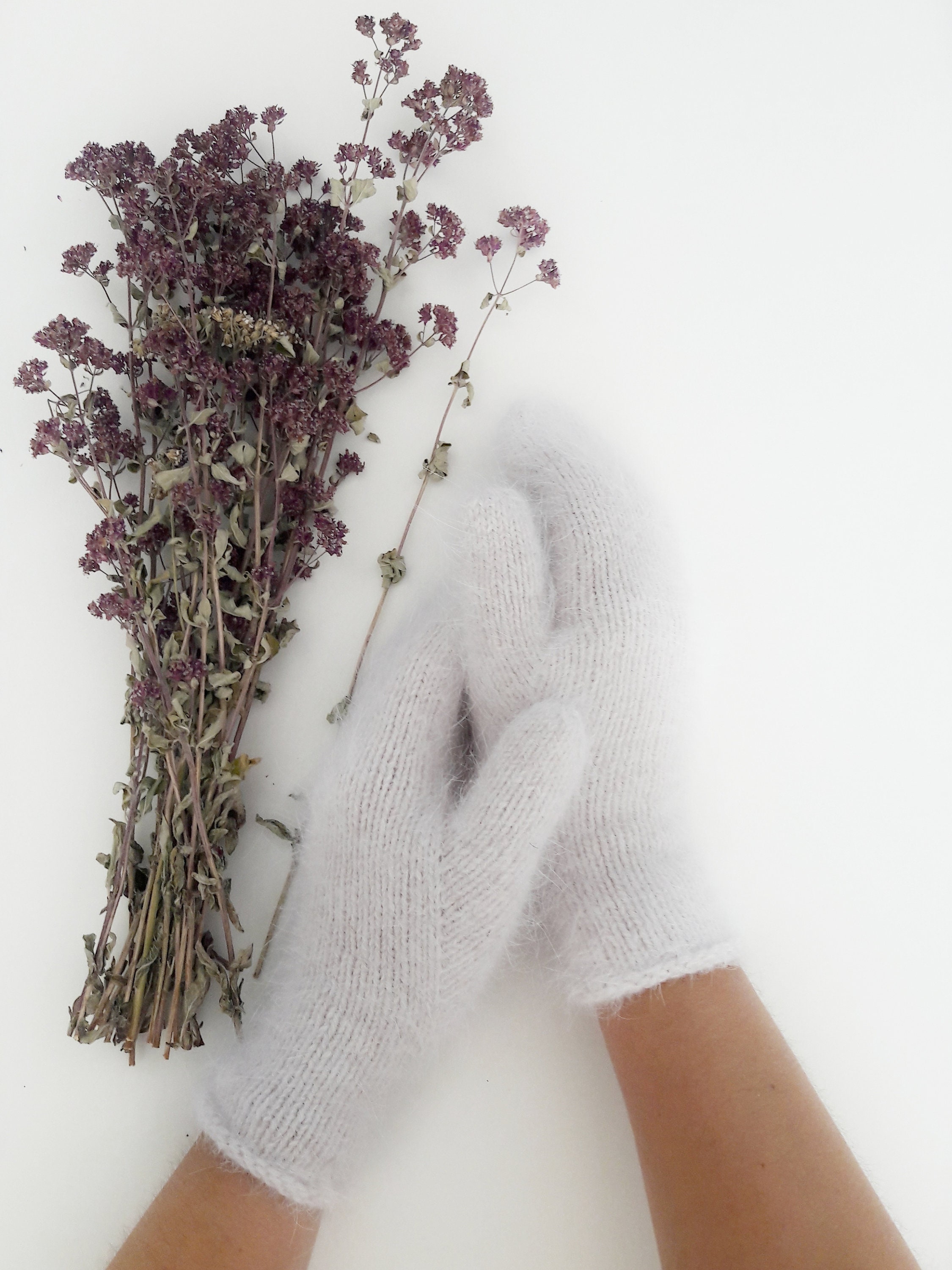 Angora mittens knitted mittens fluffy mittens women's Etsy