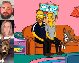 Simpsons Painting Etsy