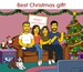 SALE!!! Simpsons portrait for him - Christmas gifts - Custom family photo gift for her - Yellow characters theme - Digital couple portrait 