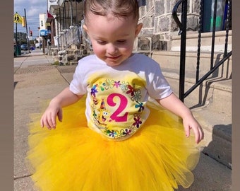 Spongebob Tutu Yellow Birthday Tutu 