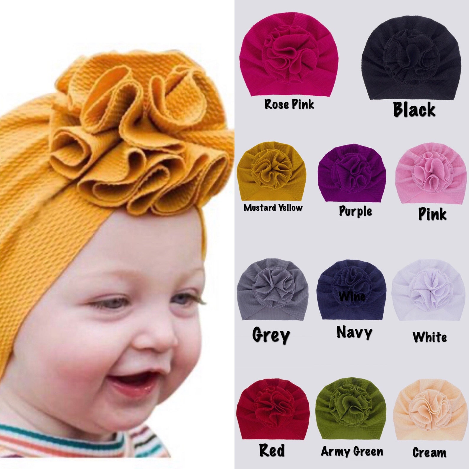 Baby Turbans Turbans Baby Hats Headwraps Infant Turbans Etsy