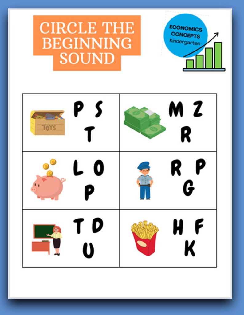 Explain It to a Kindergartner Series Printable | Economics Concepts Lesson Worksheets ...