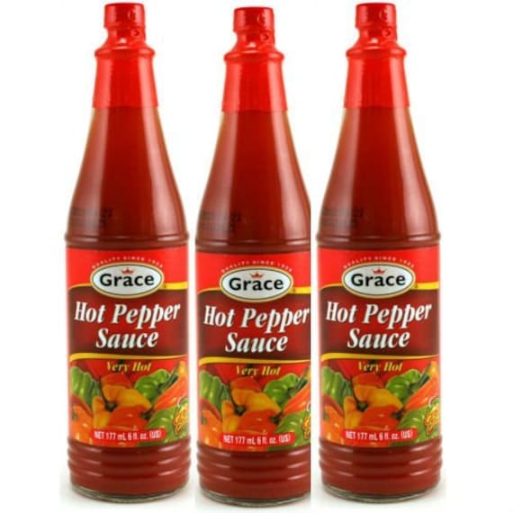 Jamaican hot pepper sauce 6 Pack Etsy