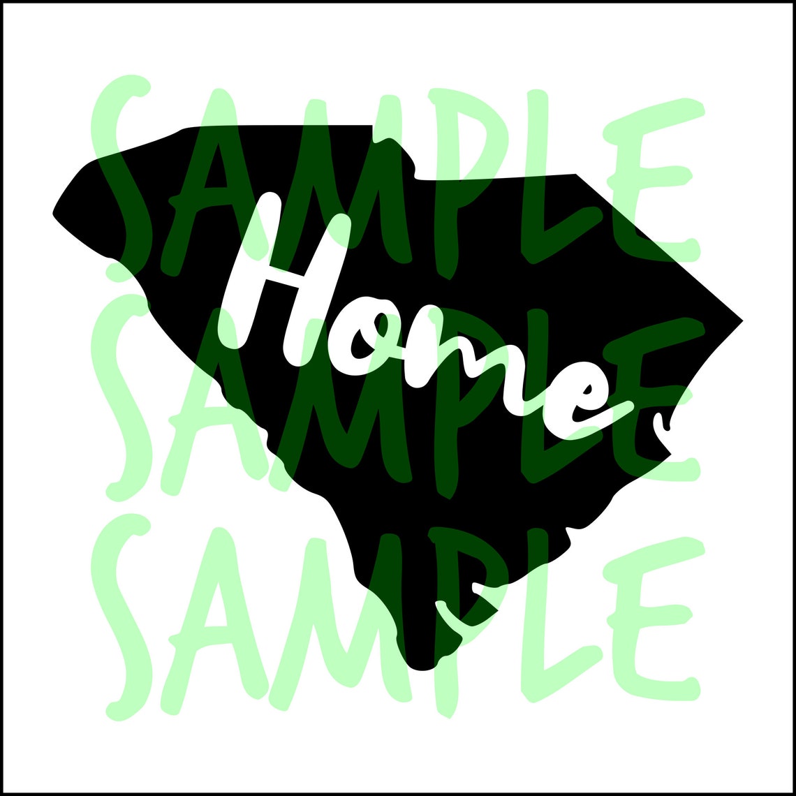 South Carolina State Home Png Svg Instant Digital Etsy