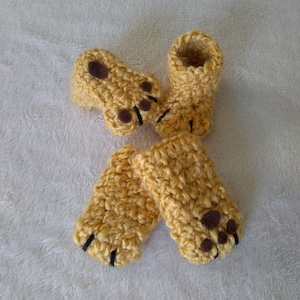 Paw Crochet Booties Etsy