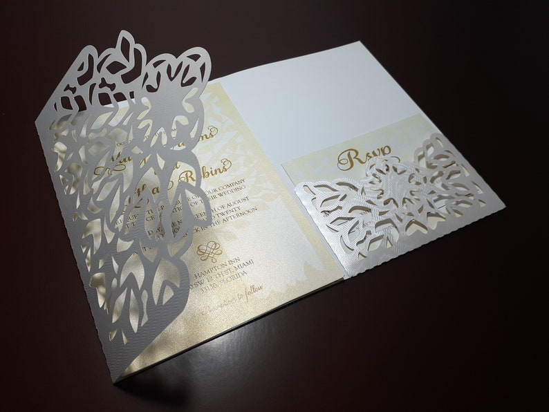 Tri Fold Wedding Mandala Invitation V2\u2013 Envelope Card for Cutting Silhouette Laser. Cricut svg, dxf, ai, eps, pdf, png, jpg